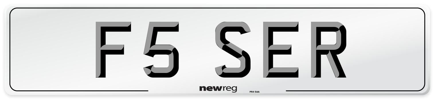 F5 SER Number Plate from New Reg